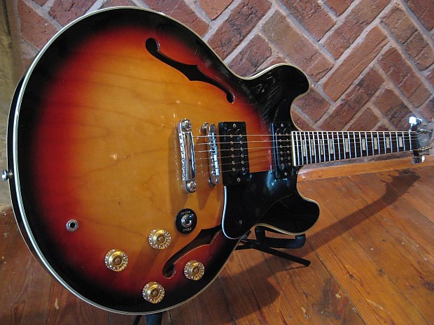 1988 Korean Made Columbus SR3 Semi Acoustic Archtop F Hole Hollow Body Guitar