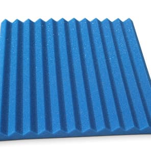 Acoustic Foam Panels - Bulk 1 Inch Thick Studio Foam Tiles - Blue Color - 48 Square Feet image 2
