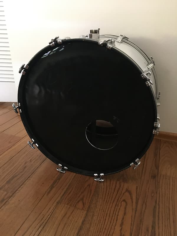 Rogers Big R 24x14 Bass Drum - Silver Metallic | Reverb