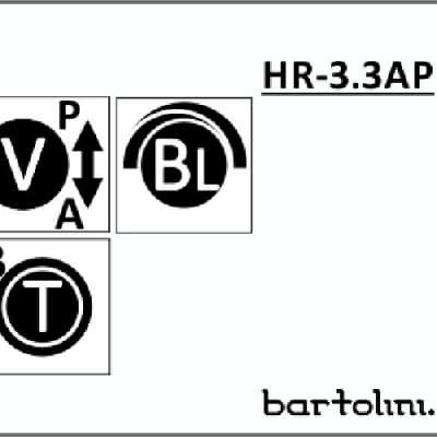 Bartolini HR-3.3AP Pre-Wired 2 Band EQ Active/Passive Vol, stacked bass/treble & blend image 2