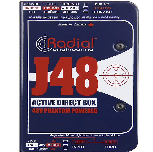 Radial J48 Active Direct Box 2017 Blue image 1