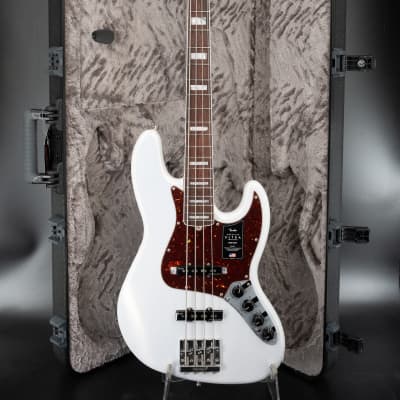 Fender American Ultra Jazz Bass - Rosewood Fingerboard - Arctic Pearl - Ser. US23095695 image 2