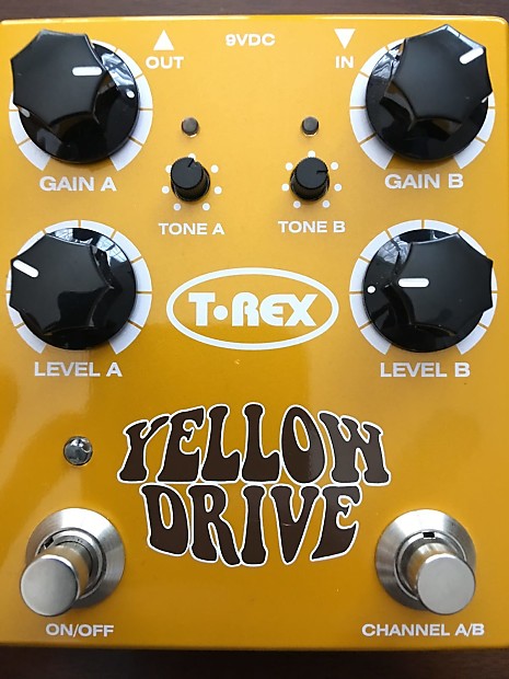 T-Rex Yellow Drive Dual Channel Distortion Pedal image 2