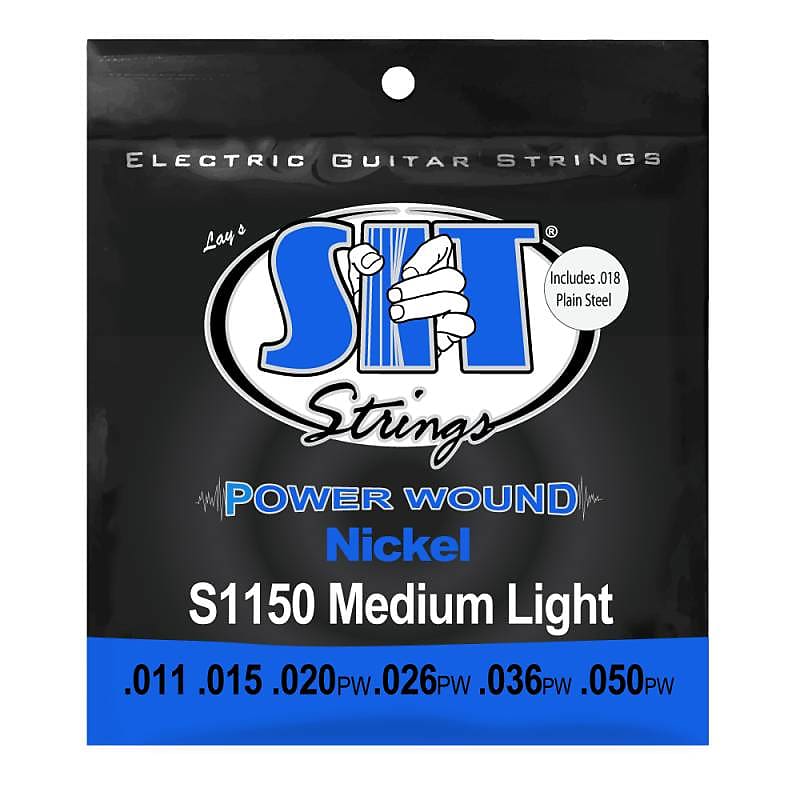 NEW SIT Power Wound Electric Guitar Strings - Medium Light - .011-.050 image 1