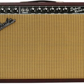 Fender '65 Deluxe Reverb 22-watt 1x12" Tube Combo Amp - Limited Edition Wine Red image 8