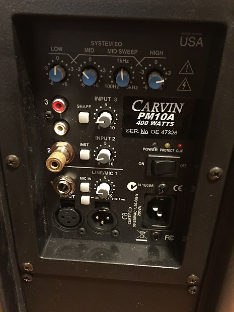 Carvin pm10a discount