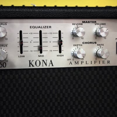 Kona KAA60 Acoustic Guitar Amplifier Black w/ 60-Watt RMS, 2-Channel image 4