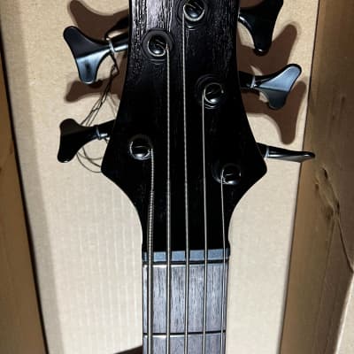 Ibanez 5-String Bass Workshop Bass Guitar - Weathered Black Low Gloss image 4