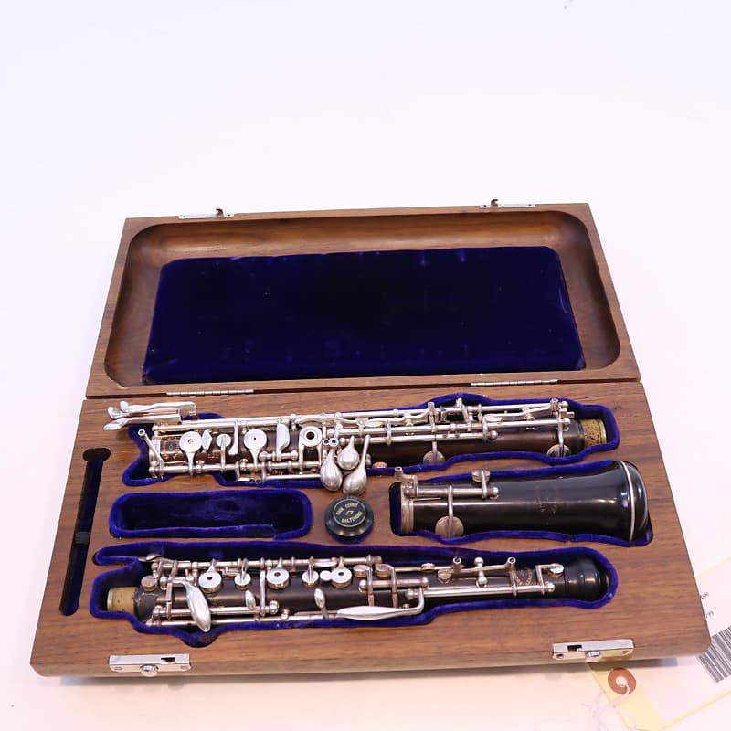 Paul Covey Oboe Full Conservatory 3rd Octave Key SN A299 Reverb