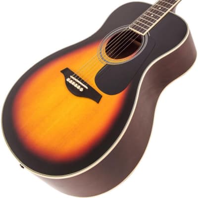 Vintage V300 Acoustic Folk Guitar ~ Vintage Sunburst image 3