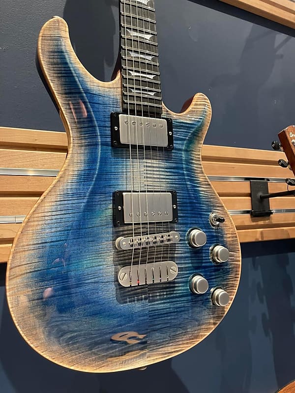 Dean USA Icon Flame-top Electric Guitar 2023 - Faded Denim