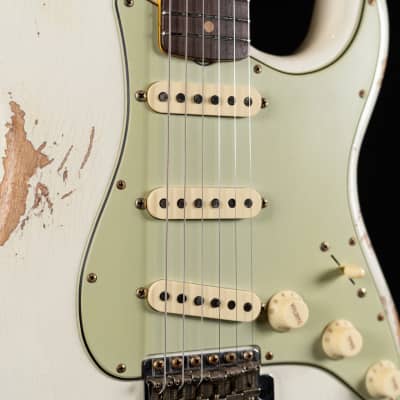 Fender Custom Shop Limited Edition 1964 L-Series Stratocaster Heavy Relic - Aged Olympic White image 6