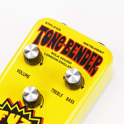 2013 Sola Sound Tone Bender Yellow Hybrid Fuzz by Colorsound Vintage Reissue Effects Pedal Stompbox Macari’s image 8
