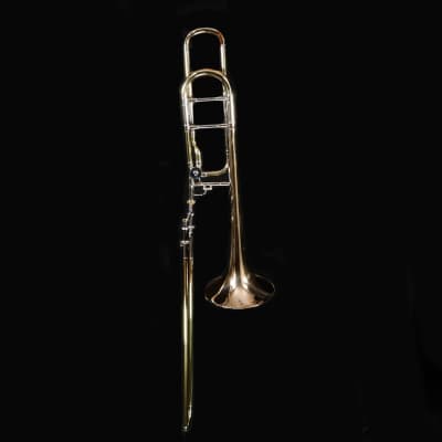 Bach 42BOG Stradivarius Profess Tenor Trombone F Rotor Open Wrap Gold Brass Bell image 3