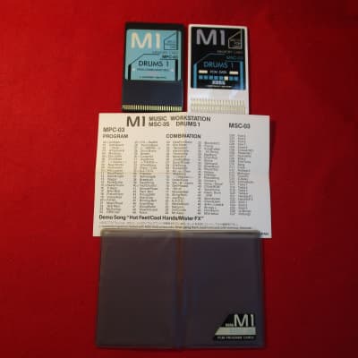 KORG M1 PCM Program Cards MSC-03 / MPC-03 "DRUMS 1" Tested Expedited Free shipping