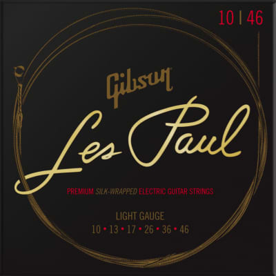 Gibson SEG-LES10 Les Paul Premium Electric Guitar Strings - Light (10-46)