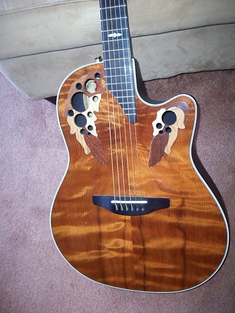 Ovation 2001 Collectors Edition 2001 Figured Redwood Top