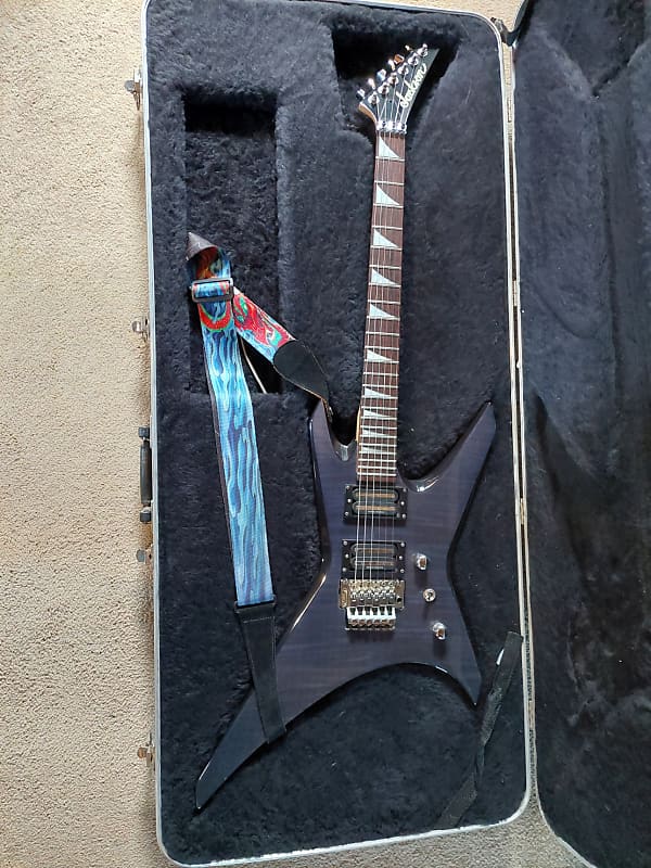 Jackson Warrior 2001 Transparent Blue w/original hardshell | Reverb