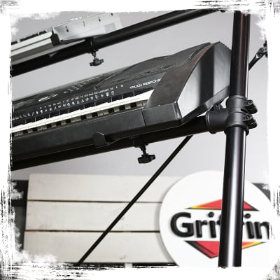 3 Tier Piano Keyboard Stand by GRIFFIN | Triple A-Frame Standing Synthesizer Mixer Workstation image 12