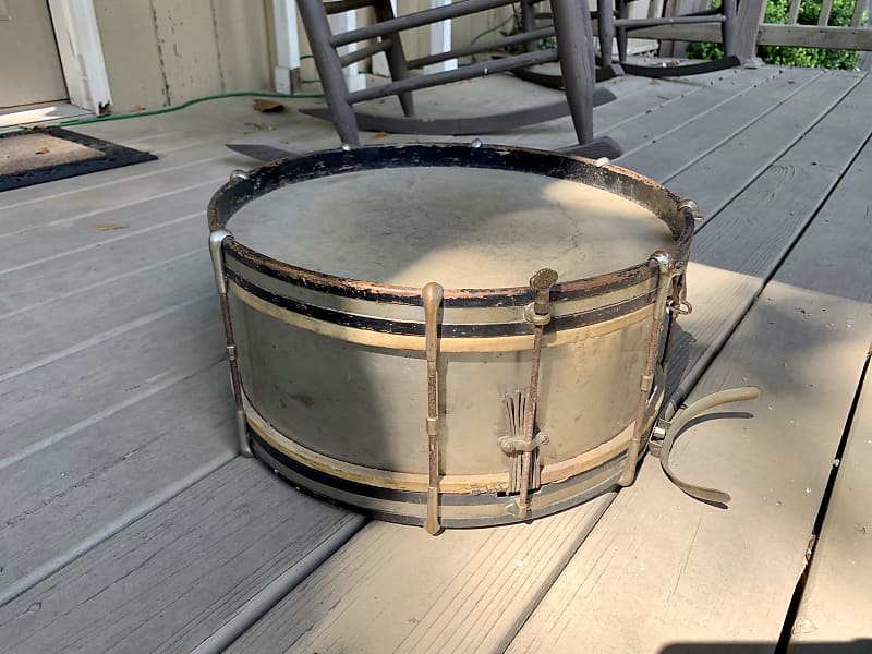 Lyon & Healy Snare Drum 15.5” x 6”- Vintage Military Snare Late 1800’s to Early 1900’s Aluminum image 1