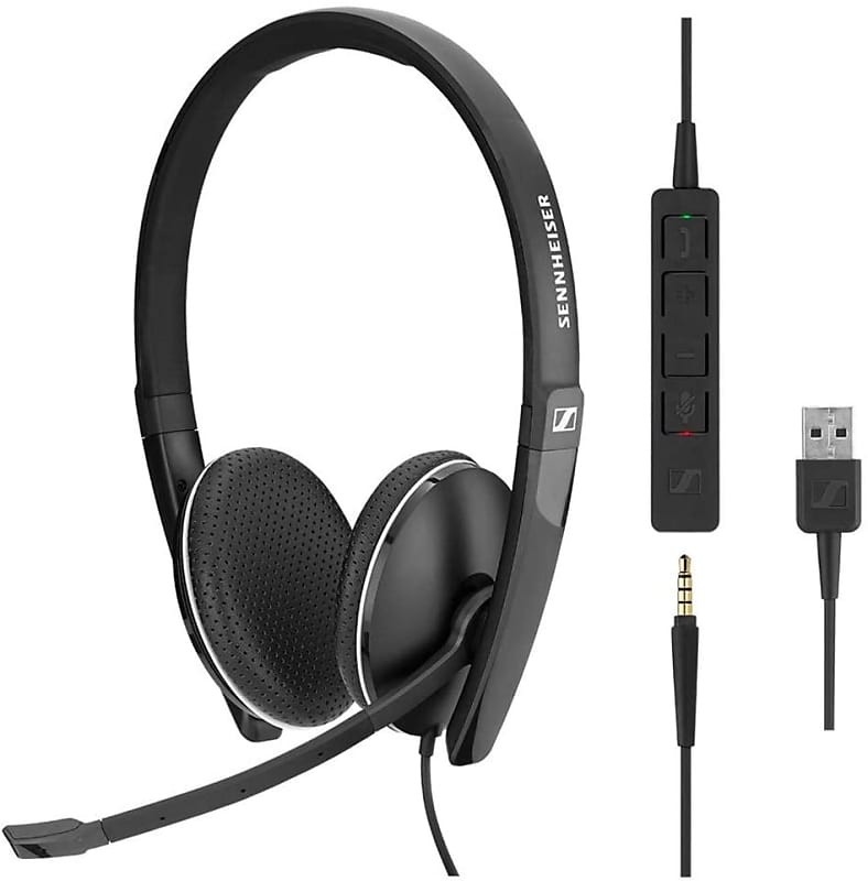 Sennheiser - SC 165 USB - Noise-Cancelling Headset Microphone USB - Black image 1
