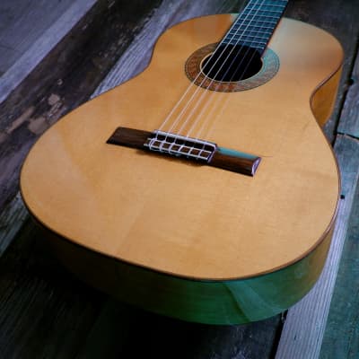 M. G. Contreras Flamenco Student Model 1980's-1990's - Natural with Hard Case & Wittner Mechanical Tuners image 6