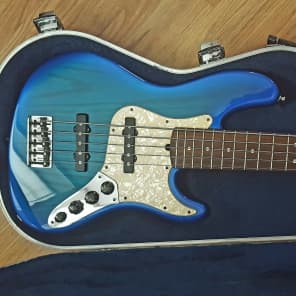 Fender American Deluxe Jazz Bass V 1997 Translucent Blue