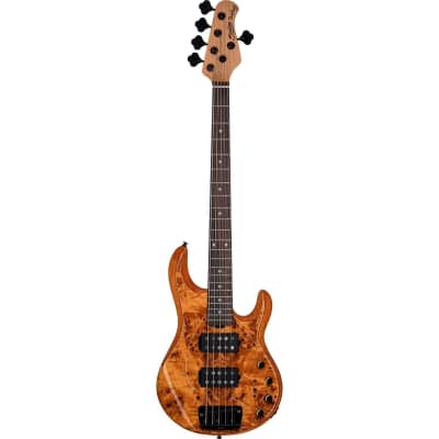 Sterling by Music Man STINGRAY35 HH 5-STRING BASS GUITAR (Amber, Rosewood FRETBOARD) image 2