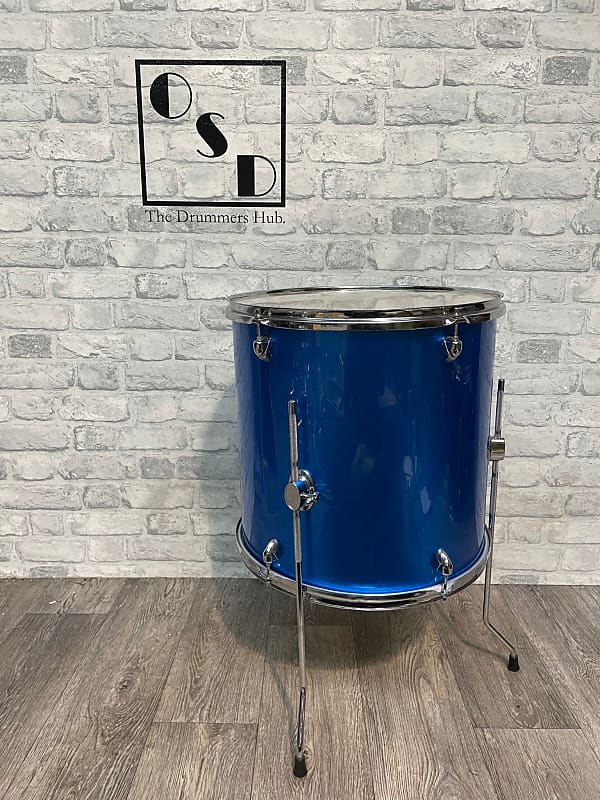 Blue Floor Tom Drum 16”x16” / with Legs BE59 Reverb