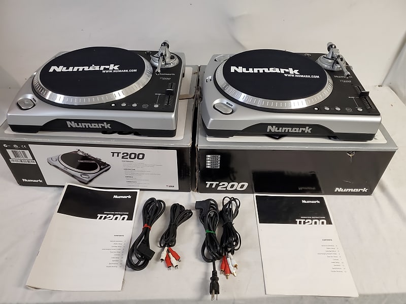 NUMARK TT-200 Hi Torque Direct Drive Turntables With Manuals - Excellent  Condition - SOLD As A PAIR