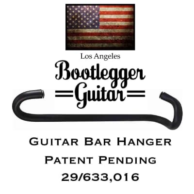 Two Guitar Bar Hanger’s  Bootlegger Guitar 2020  Black image 11