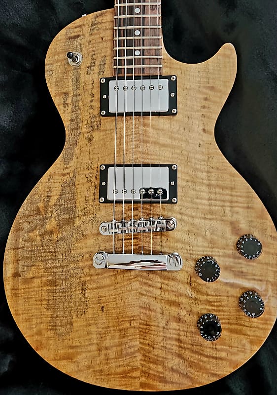 SJ Custom Guitars  Les Paul ,Flame Mango top, mahogany back, Grover tuners image 1