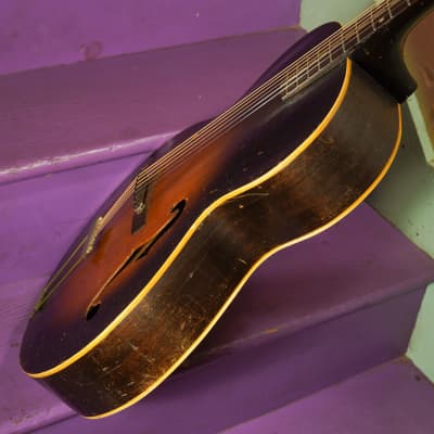 1935 Cromwell (Gibson-made) G-4 Archtop Guitar (VIDEO! Fresh Reset, Ready to Go) image 15