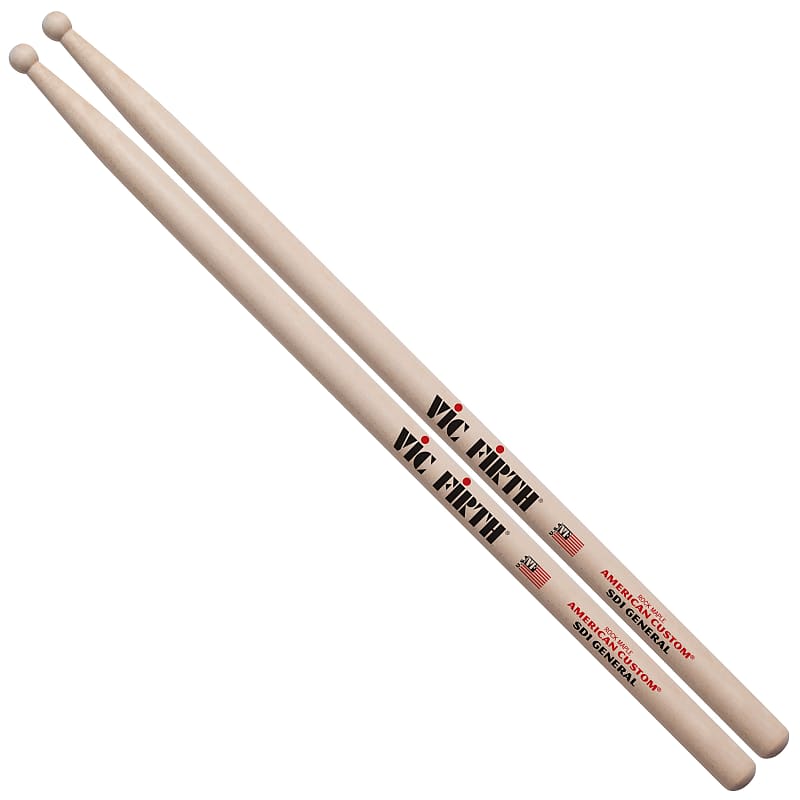Vic Firth SD1 American Custom General Drumsticks - Maple image 1