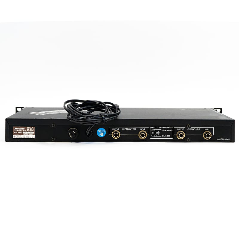 Maxon GE1500 Dual 2/3 Octave 2-Channel Equalizer / EQ