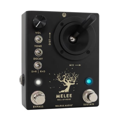 Walrus Audio Melee Wall of Noise Reverb and Distortion Pedal - Black image 2