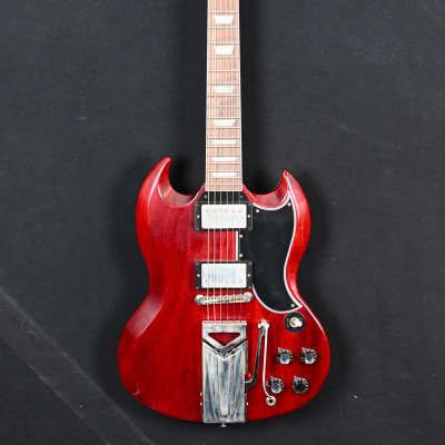 Gibson Custom Shop 60th Anniversary '61 Les Paul SG Standard from 2021 in Cherry Red with original hardcase for sale