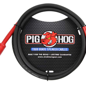 Pig Hog PHSC5 1/4" TS Speaker Cable - 5'
