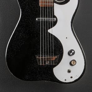 Silvertone Model 1448 Amp-In-Case Mid 1960's Black Sparkle image 2