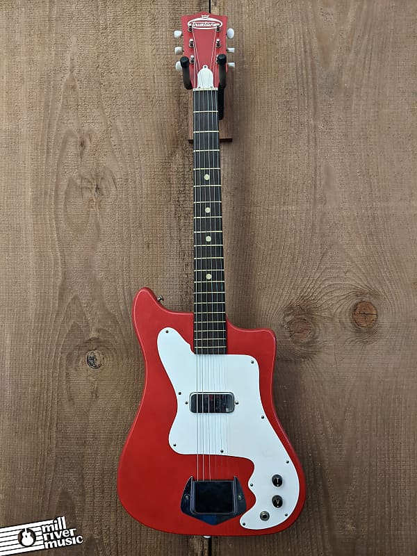 Kay TrueTone K100 Vanguard Vintage Electric Guitar Red c