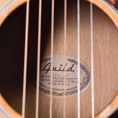 Guild JF4-NT Solid Spruce Top Jumbo Acoustic Satin Natural 1994 w/OHSC image 9