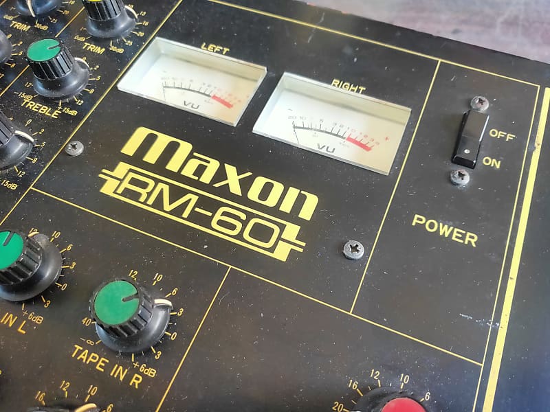 1980's Maxon RM60 Channel Stereo Vintage Mixer | Reverb