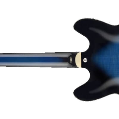 Hagstrom Super Viking Semi-Hollow Electric Guitar, Resinator Fingerboard, Dark Baltic Sea image 3