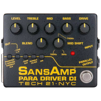 Tech 21 PMDI-V2 SansAmp Para Driver V2 DI Bass Guitar Amplifier image 1