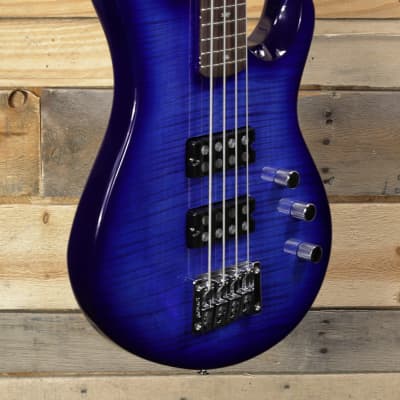 PRS  Kingfisher 4-String Bass Faded Blue Wrap Around Burst w/ Gigbag image 1