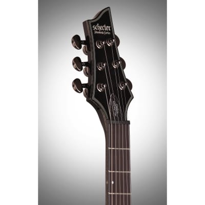 Schecter Hellraiser Hybrid C-1 Electric Guitar, Transparent Black Burst image 4