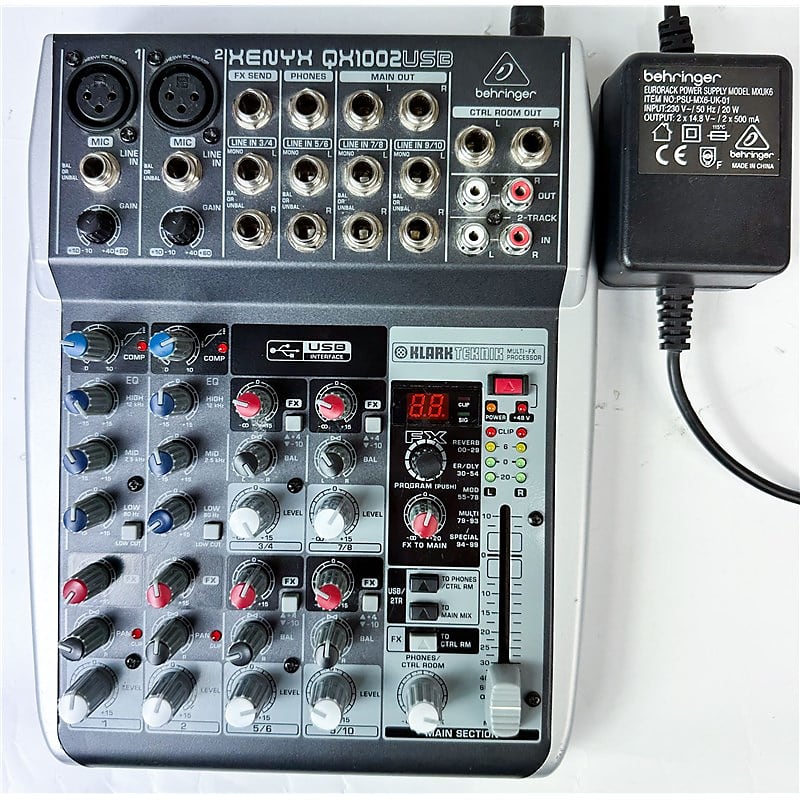 Behringer XENYX QX1002USB, Second-Hand