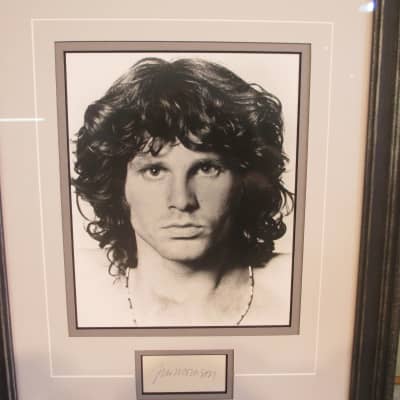 Autograph & Photo Jim Morrison 1967 Black image 2