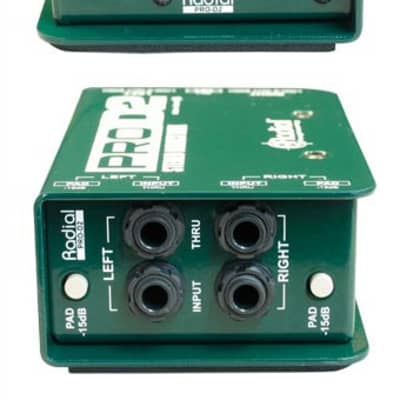 Radial Engineering Pro D2 - Compact Passive DI Box (Stereo) image 2