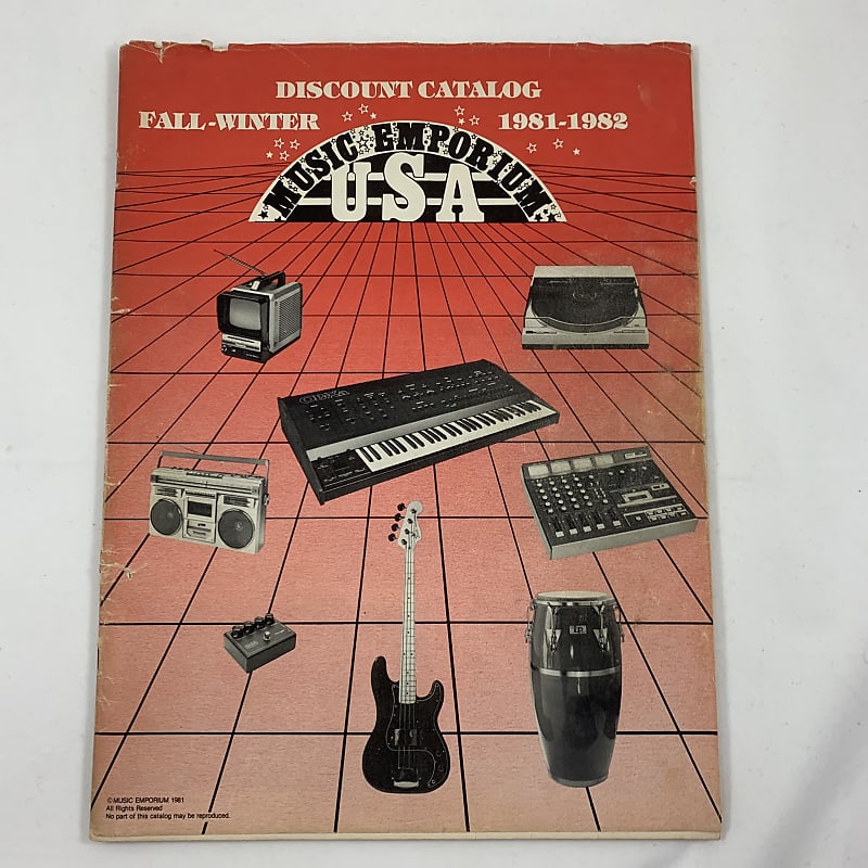 Music Emporium Catalog 19811982 3 Color Gibson Martin BC Reverb